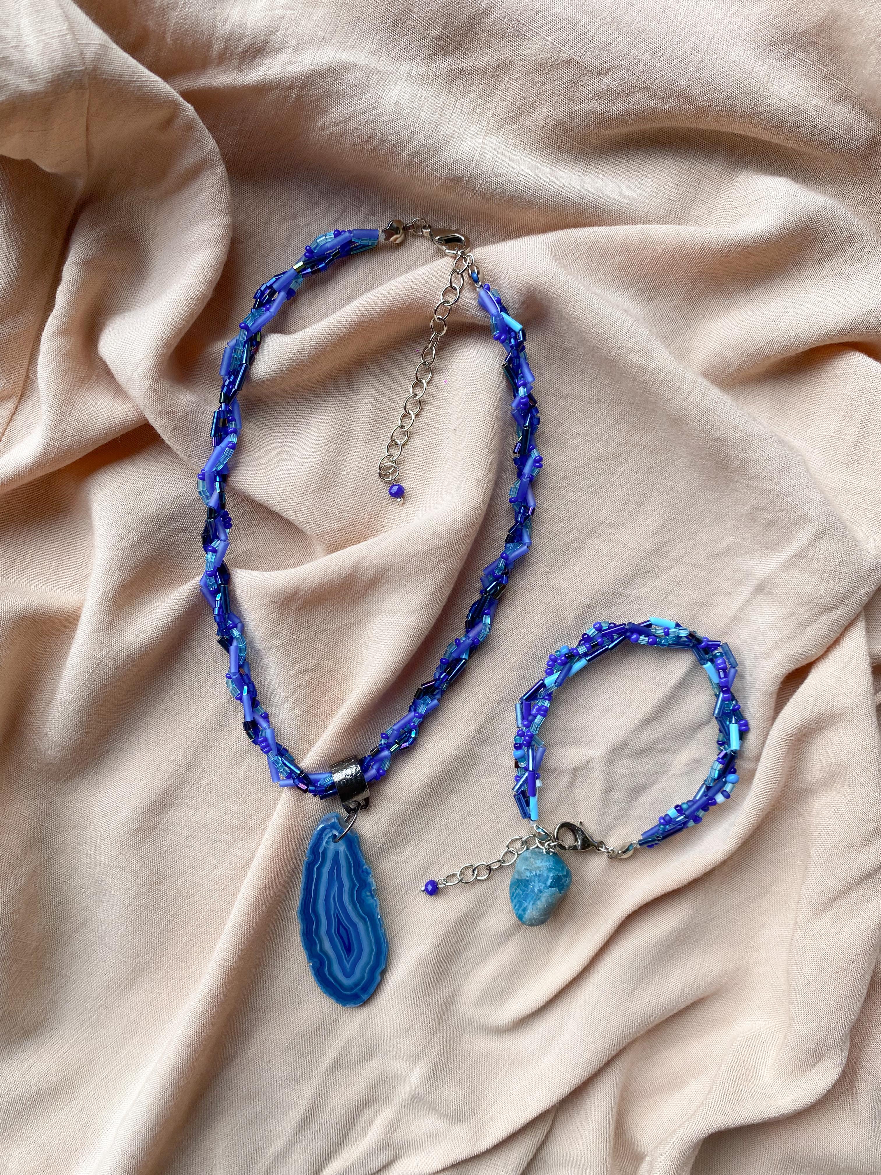 Pulseira Pedraria Azul