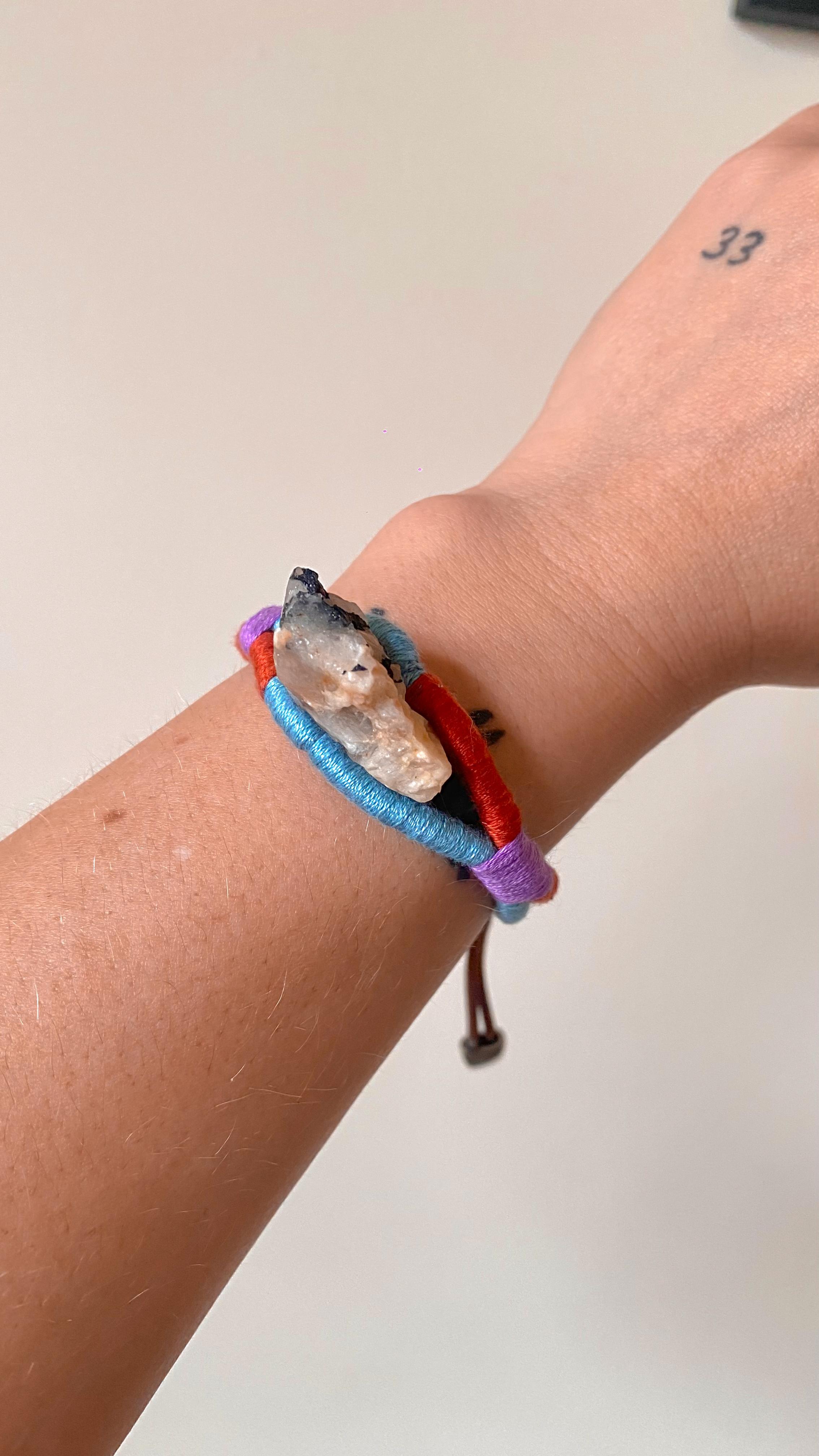 Pulseira Pura Besakih - Galena com Quartzo