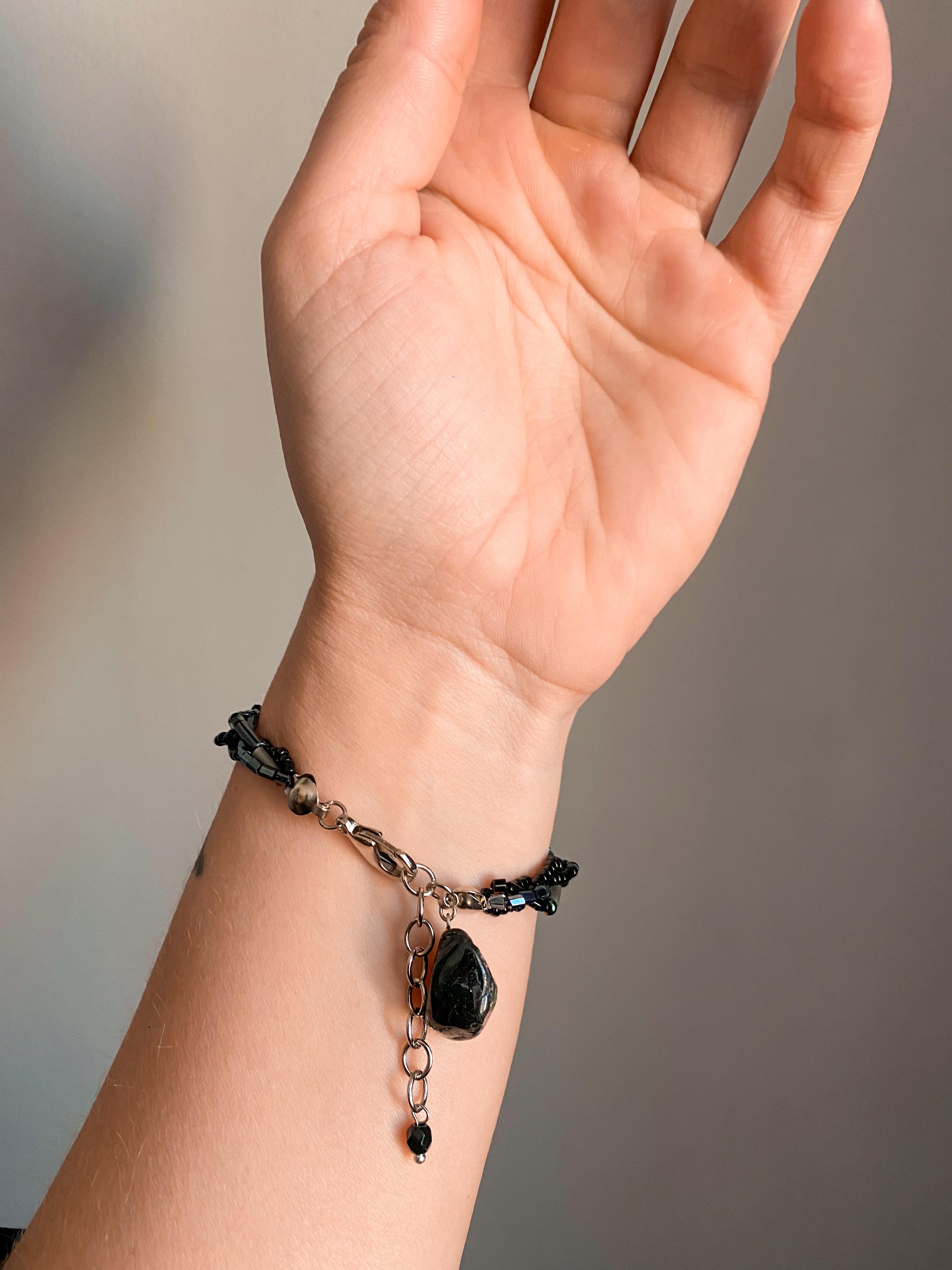 Pulseira Pedraria Preta