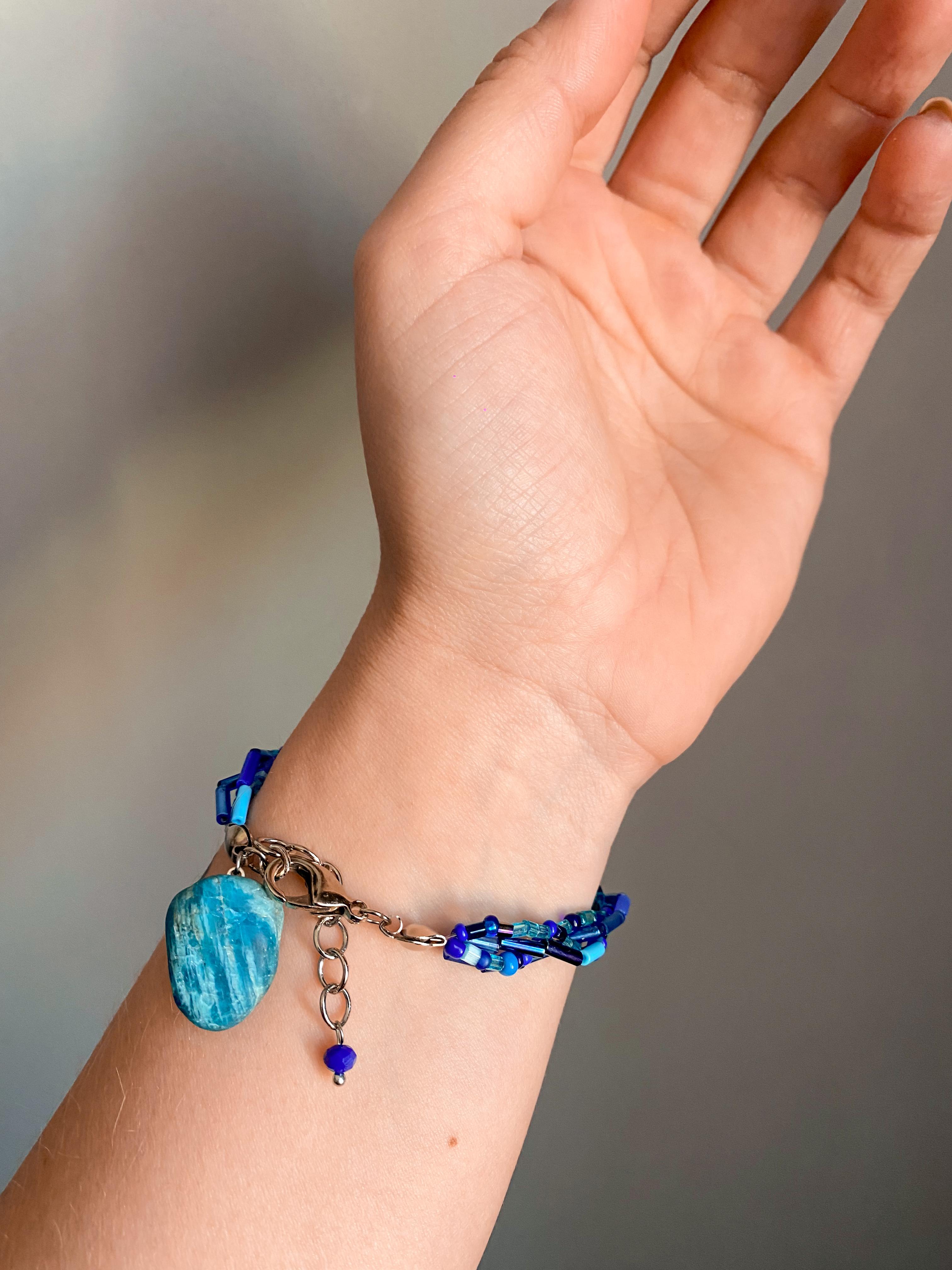 Pulseira Pedraria Azul