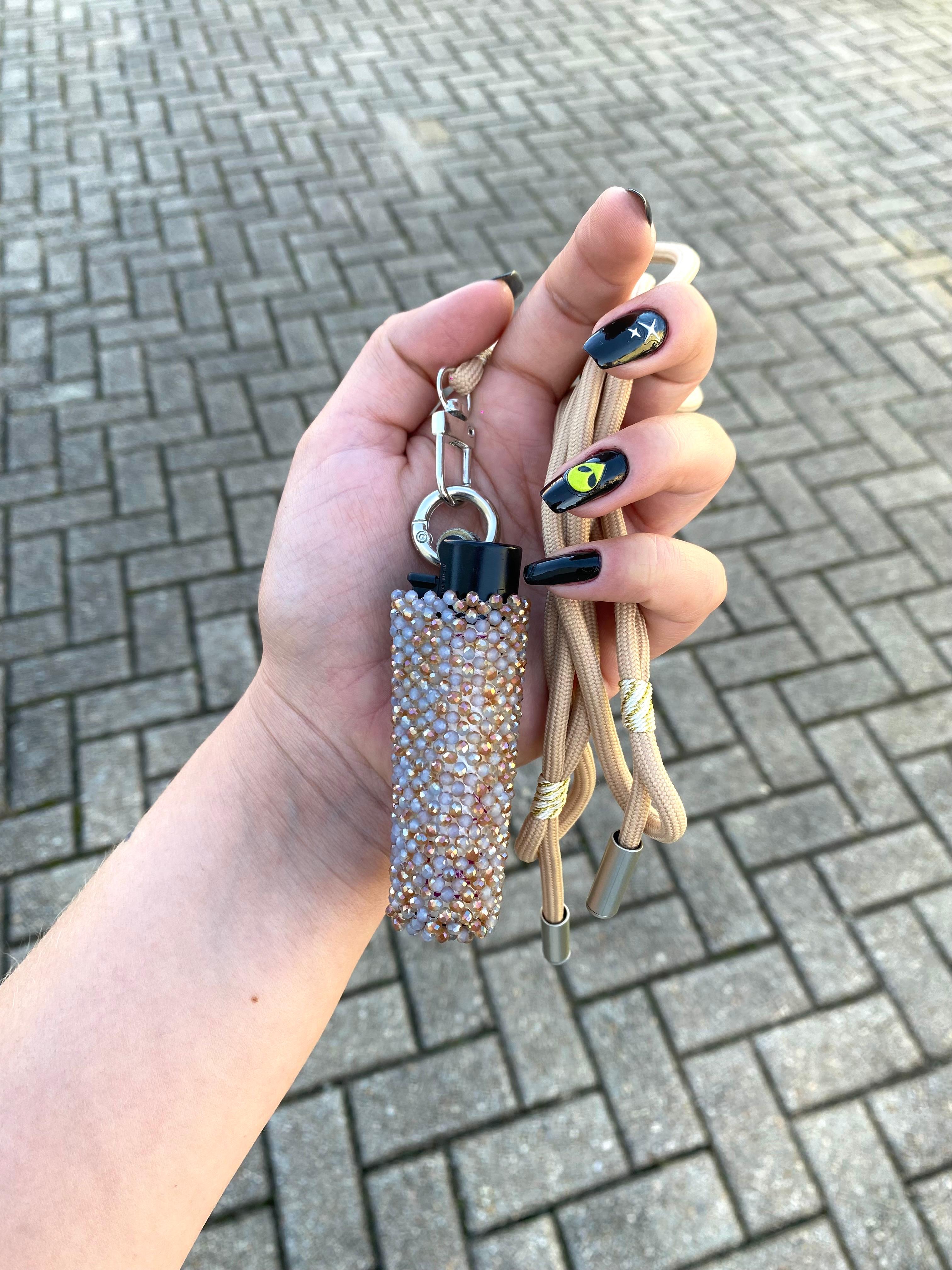 Fire Bag - linhas GLAM - lilás/nude