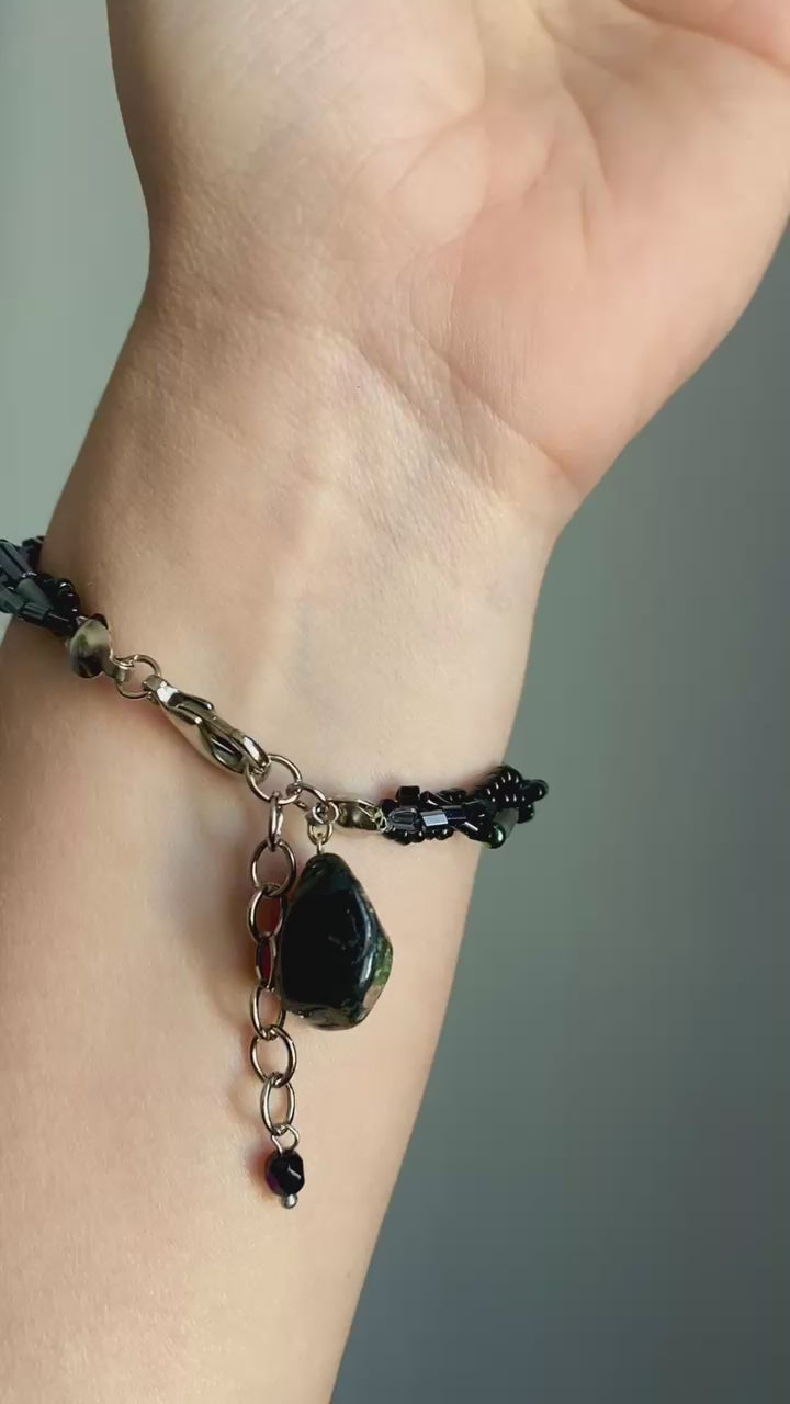 Pulseira Pedraria Preta